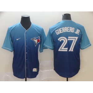 Nike Men's Toronto Blue Jays #27 Vladimir Guerrero Jr. Blue Drift Fashion Baseball Jersey