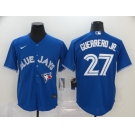 Nike Men's Toronto Blue Jays #27 Vladimir Guerrero Jr.Blue Cool Base  Baseball Jersey