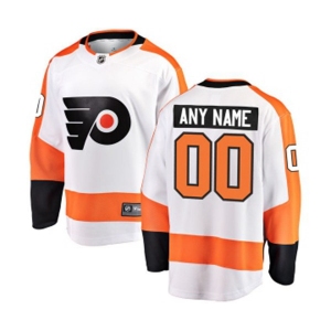 Philadelphia Flyers Customized Fanatics Branded White Away Breakaway NHL Jersey
