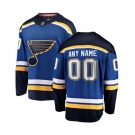 St. Louis Blues Customized Fanatics Branded Royal Blue Home Breakaway NHL Jersey