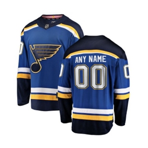 Youth St. Louis Blues Customized Fanatics Branded Royal Blue Home Breakaway NHL Jersey