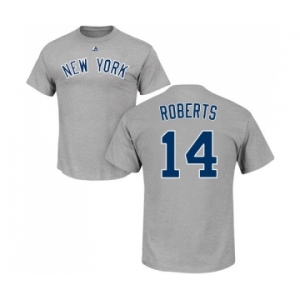 MLB Nike New York Yankees #14 Brian Roberts Gray Name & Number T-Shirt