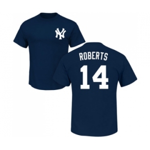 MLB Nike New York Yankees #14 Brian Roberts Navy Blue Name & Number T-Shirt