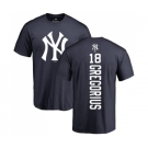 MLB Nike New York Yankees #18 Didi Gregorius Navy Blue Backer T-Shirt