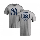 MLB Nike New York Yankees #18 Don Larsen Gray RBI T-Shirt