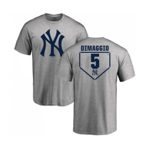 MLB Nike New York Yankees #5 Joe DiMaggio Gray RBI T-Shirt