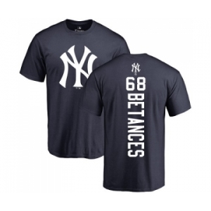 MLB Nike New York Yankees #68 Dellin Betances Navy Blue Backer T-Shirt