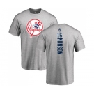 Women's New York Yankees #15 Thurman Munson Replica Grey Road Baseball Jersey