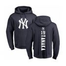 MLB Nike New York Yankees #19 Masahiro Tanaka Navy Blue Backer Pullover Hoodie