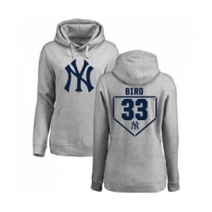 MLB Women's Nike New York Yankees #33 Greg Bird Navy Blue Backer Pullover Hoodie