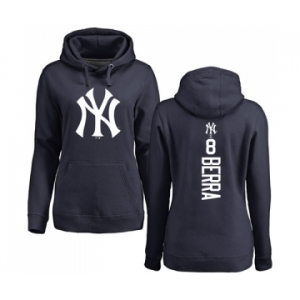 Women's New York Yankees #8 Yogi Berra Replica White Fashion Cool Base Baseball Jersey
