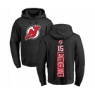 Hockey New Jersey Devils #15 Jamie Langenbrunner Black Backer Pullover Hoodie