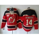 nhl jerseys new jersey devils #14 henrique red[pullover hooded sweatshirt]