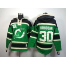 nhl jerseys new jersey devils #30 brodeur green[pullover hooded sweatshirt]