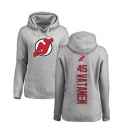 Hockey Women New Jersey Devils #45 Sami Vatanen Ash Backer Pullover Hoodie