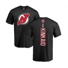 Hockey New Jersey Devils #1 Keith Kinkaid Black Backer T-Shirt