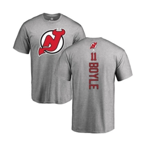 Hockey New Jersey Devils #11 Brian Boyle Ash Backer T-Shirt