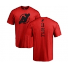 Hockey New Jersey Devils #11 Brian Boyle Red One Color Backer T-Shirt