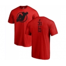 Hockey New Jersey Devils #31 Eddie Lack Red One Color Backer T-Shirt