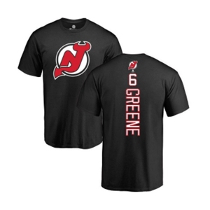 Hockey New Jersey Devils #6 Andy Greene Black Backer T-Shirt