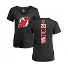 Hockey Women New Jersey Devils #20 Blake Coleman Black Backer T-Shirt