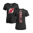 Hockey Women New Jersey Devils #25 Mirco Mueller Black Backer T-Shirt