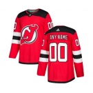 New Jersey Devils Customized Premier Red Home Hockey Jersey