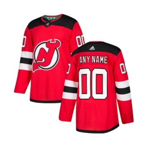 Youth New Jersey Devils Customized Authentic Red Home Hockey Jersey