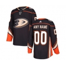 Anaheim Ducks Customized Authentic Black Home Hockey Jersey