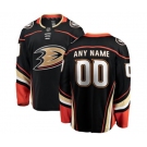 Anaheim Ducks Customized Fanatics Branded Black Home Breakaway Hockey Jersey