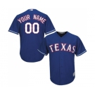 Men's Texas Rangers Customized Replica Royal Blue Alternate 2 Cool Base Baseball Jersey