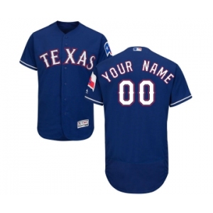 Men's Texas Rangers Customized Royal Blue Alternate Flex Base Authentic Collection Baseball Jersey