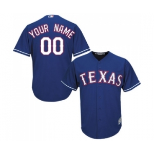 Youth Texas Rangers Customized Authentic Royal Blue Alternate 2 Cool Base Baseball Jersey