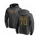 Football Baltimore Ravens #70 Ben Powers Ash One Color Pullover Hoodie