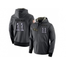 Men Baltimore Ravens #11 Breshad Perriman Stitched Black Anthracite Salute to Service Player Performance Hoodie