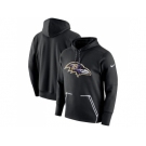 Men Baltimore Ravens Nike Black Champ Drive Vapor Speed Pullover Hoodie