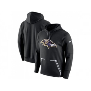 Men Baltimore Ravens Nike Black Champ Drive Vapor Speed Pullover Hoodie