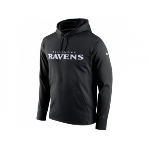 Men Baltimore Ravens Nike Black Circuit Wordmark Essential Performance Pullover Hoodie