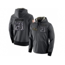 NFL Men's Nike Baltimore Ravens #21 Tony Jefferson Stitched Black Anthracite Salute to Service Player Performance Hoodie