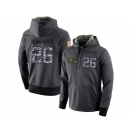 NFL Men's Nike Baltimore Ravens #26 Marlon Humphrey Stitched Black Anthracite Salute to Service Player Performance Hoodie