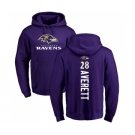 NFL Nike Baltimore Ravens #28 Anthony Averett Purple Backer Pullover Hoodie