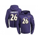 Nike Baltimore Ravens #26 Marlon Humphrey Purple Name & Number Pullover NFL Hoodie