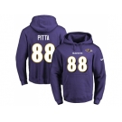 Nike Baltimore Ravens #88 Dennis Pitta Purple Name & Number Pullover NFL Hoodie