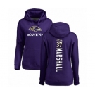 Football Women's Baltimore Ravens #37 Iman Marshall Purple Backer Pullover Hoodie