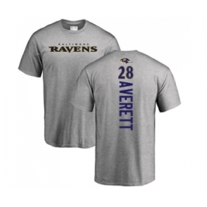NFL Nike Baltimore Ravens #28 Anthony Averett Ash Backer T-Shirt