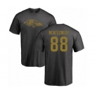 NFL Nike Baltimore Ravens #88 Ty Montgomery Ash One Color T-Shirt