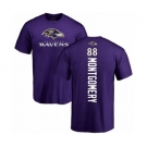 NFL Nike Baltimore Ravens #88 Ty Montgomery Purple Backer T-Shirt
