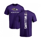 NFL Nike Baltimore Ravens #98 Brandon Williams Purple Backer T-Shirt