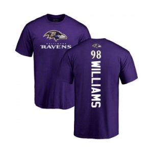 NFL Nike Baltimore Ravens #98 Brandon Williams Purple Backer T-Shirt