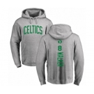 Basketball Boston Celtics #8 Kemba Walker Ash Backer Pullover Hoodie